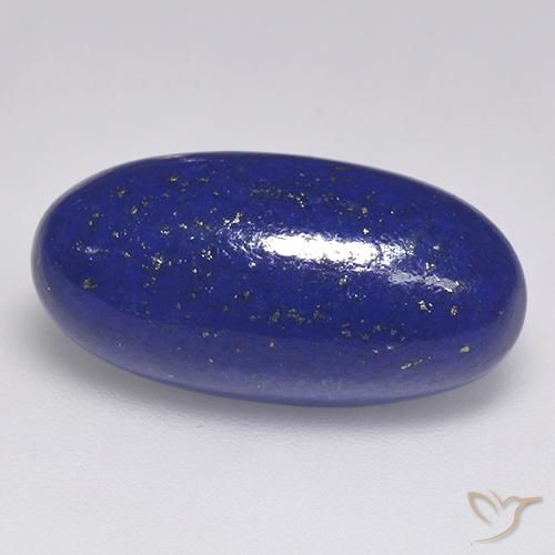 9,17 ctw natürlicher Tiefes ägyptisches Blau Lapislazuli, Oval Schliff, Lichtundurchlässig