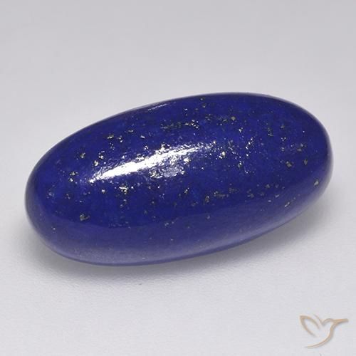 9,17 ctw natürlicher Tiefes ägyptisches Blau Lapislazuli, Oval Schliff, Lichtundurchlässig