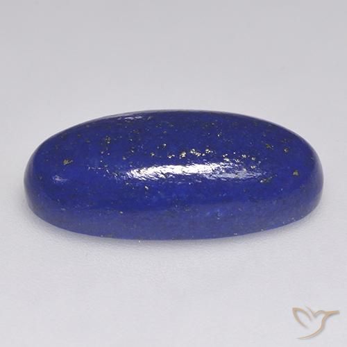 9,17 ctw natürlicher Tiefes ägyptisches Blau Lapislazuli, Oval Schliff, Lichtundurchlässig