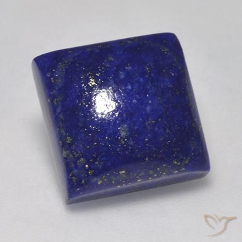 7.14ct Natürlicher Sehr tiefes Blau Lapislazuli, Quadrat, Lichtundurchlässig