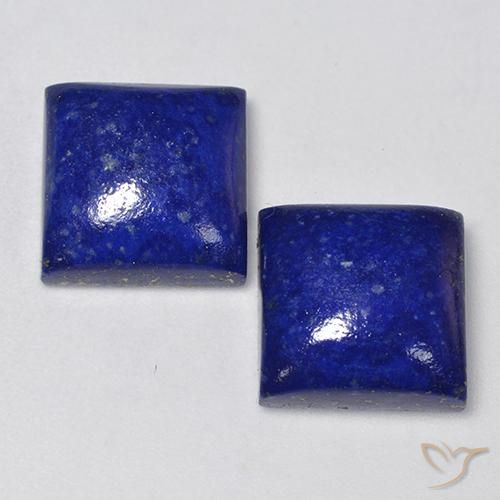 13.70ctw Natürlicher Intensives Marineblau Lapislazuli, Quadrat, Lichtundurchlässig