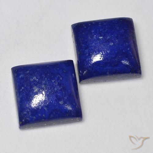 13.70 ct natürliche Intensives Marineblau Lapislazuli-Edelsteine, Quadrat, Lichtundurchlässig