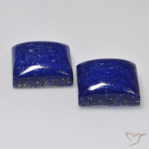 13.70 ct natürliche Intensives Marineblau Lapislazuli-Edelsteine, Quadrat, Lichtundurchlässig
