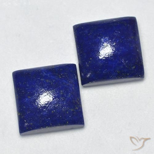 14,39 ct natürliche blauer Lapislazuli-Edelsteine, Quadrat, Lichtundurchlässig