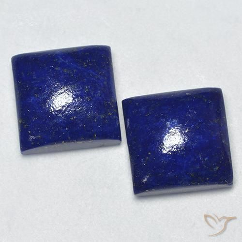14,39 ct natürliche blauer Lapislazuli-Edelsteine, Quadrat, Lichtundurchlässig