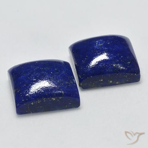14,39 ct natürliche blauer Lapislazuli-Edelsteine, Quadrat, Lichtundurchlässig