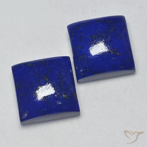 16.38 ct natürliche Elektrisches Blau Lapislazuli-Edelsteine, Quadrat, Lichtundurchlässig