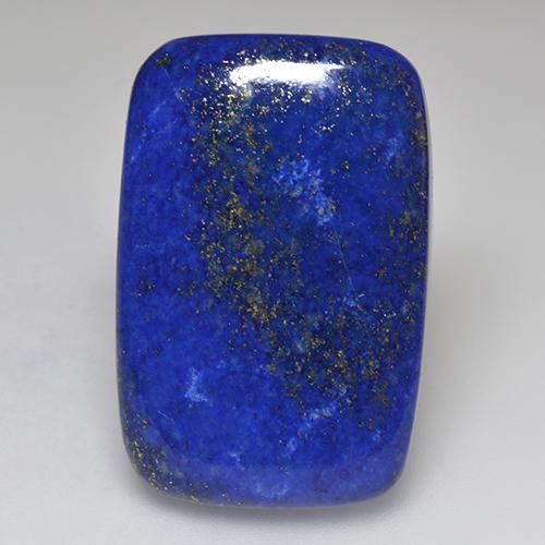 37,33 ctw natürlicher blauer Lapislazuli, Kissenschliff, Lichtundurchlässig