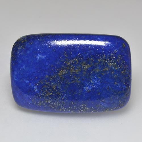 37,33 ctw natürlicher blauer Lapislazuli, Kissenschliff, Lichtundurchlässig