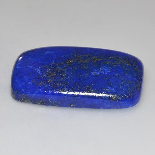 37,33 ctw natürlicher blauer Lapislazuli, Kissenschliff, Lichtundurchlässig