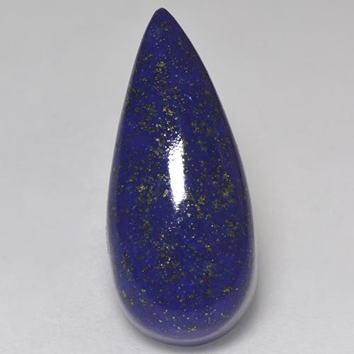 15,99 ctw natürlicher blauer Lapislazuli, Birnenform, Lichtundurchlässig
