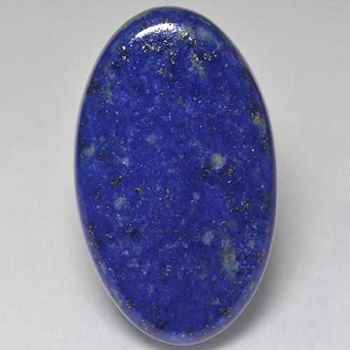 34,75 ctw natürlicher blauer Lapislazuli, Oval Schliff, Lichtundurchlässig