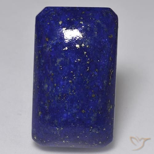 9,17 ctw natürlicher dunkelblau Lapislazuli, Oktagonschliff, Lichtundurchlässig