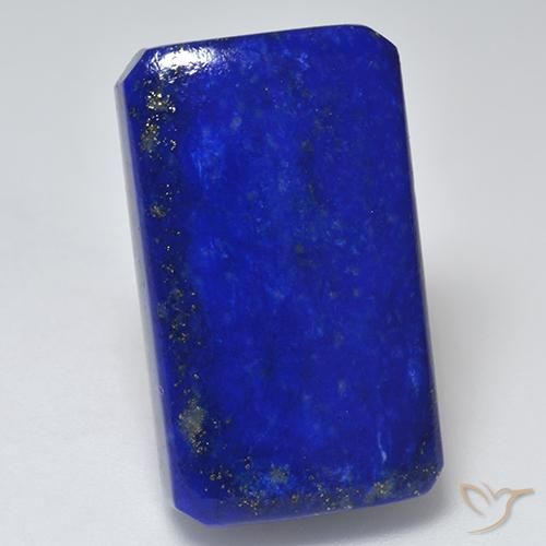 28.38ct Natürlicher Elektrisches Blau Lapislazuli, Smaragdschliff, Lichtundurchlässig