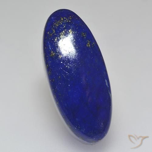 25.74ct Natürlicher Intensives Marineblau Lapislazuli, Oval, Lichtundurchlässig