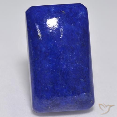 28.26ct Natürlicher Intensives Marineblau Lapislazuli, Smaragdschliff, Lichtundurchlässig