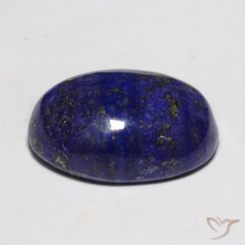 9,17 ctw natürlicher dunkelblau Lapislazuli, Oval, Lichtundurchlässig