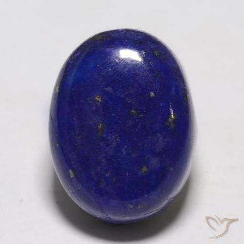 13,91 ctw natürlicher blauer Lapislazuli, Oval Schliff, Lichtundurchlässig