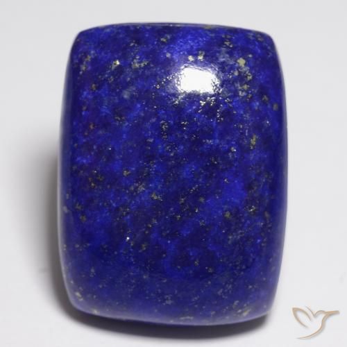 21,85 ctw natürlicher blauer Lapislazuli, Kissenschliff, Lichtundurchlässig