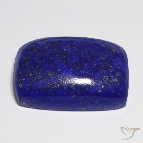 21,85 ctw natürlicher blauer Lapislazuli, Kissenschliff, Lichtundurchlässig