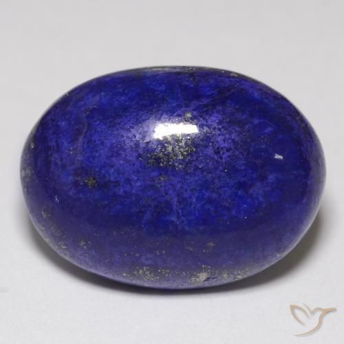 10,92 ctw natürlicher blauer Lapislazuli, Oval Schliff, Lichtundurchlässig