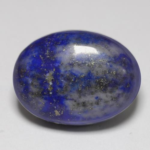 9,17 ctw natürlicher Tiefes ägyptisches Blau Lapislazuli, Oval Schliff, Lichtundurchlässig
