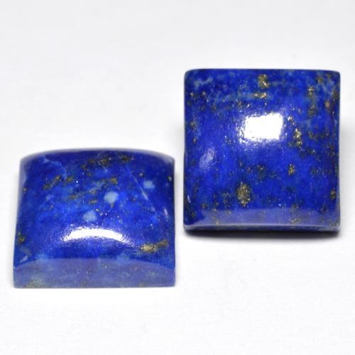 15.62 ct natürliche Elektrisches Blau Lapislazuli-Edelsteine, Quadrat, Lichtundurchlässig