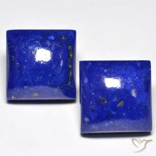 15,22 ct natürliche blauer Lapislazuli-Edelsteine, Quadrat, Lichtundurchlässig