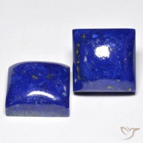 15,22 ct natürliche blauer Lapislazuli-Edelsteine, Quadrat, Lichtundurchlässig