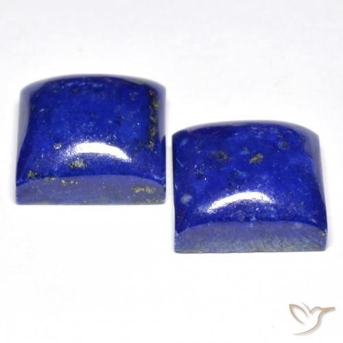 15,22 ct natürliche blauer Lapislazuli-Edelsteine, Quadrat, Lichtundurchlässig