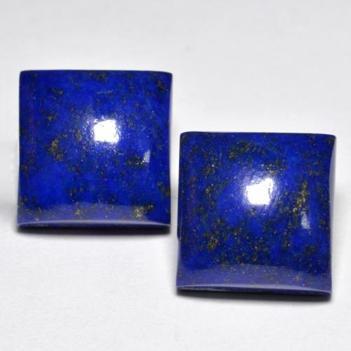 15,74 ct natürliche blauer Lapislazuli-Edelsteine, Quadrat, Lichtundurchlässig