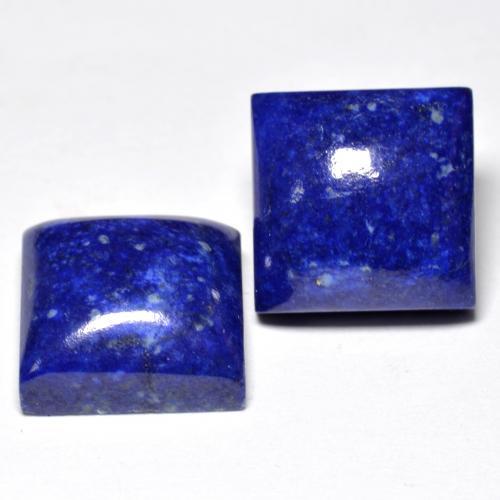15.66 ct natürliche Intensives Marineblau Lapislazuli-Edelsteine, Quadrat, Lichtundurchlässig