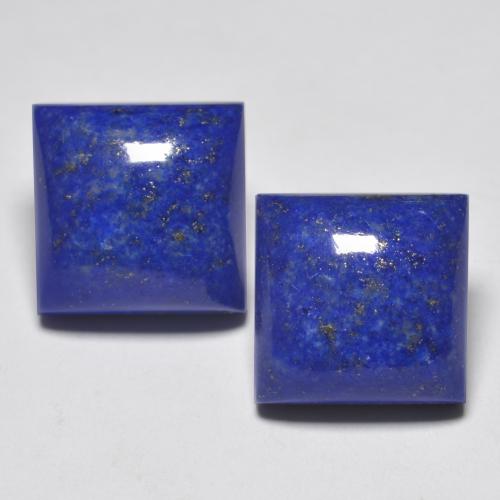 15.51 ct natürliche Elektrisches Blau Lapislazuli-Edelsteine, Quadrat, Lichtundurchlässig