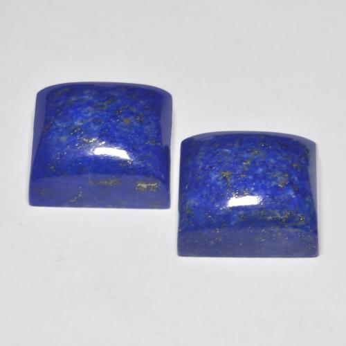15.51 ct natürliche Elektrisches Blau Lapislazuli-Edelsteine, Quadrat, Lichtundurchlässig