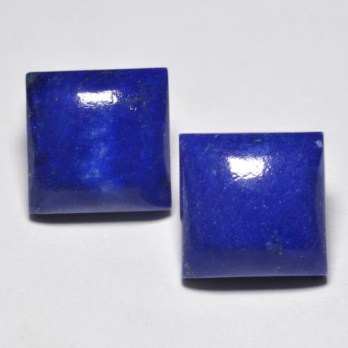 13.69 ct natürliche Intensives Marineblau Lapislazuli-Edelsteine, Quadrat, Lichtundurchlässig