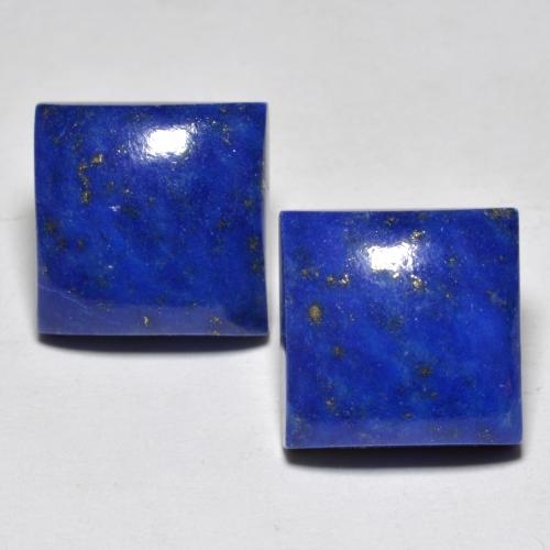 13.61 ct natürliche Intensives Marineblau Lapislazuli-Edelsteine, Quadrat, Lichtundurchlässig