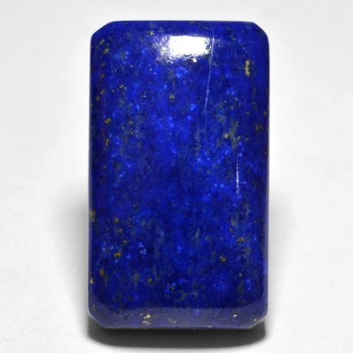 30,38 ctw natürlicher blauer Lapislazuli, Smaragdschliff, Lichtundurchlässig