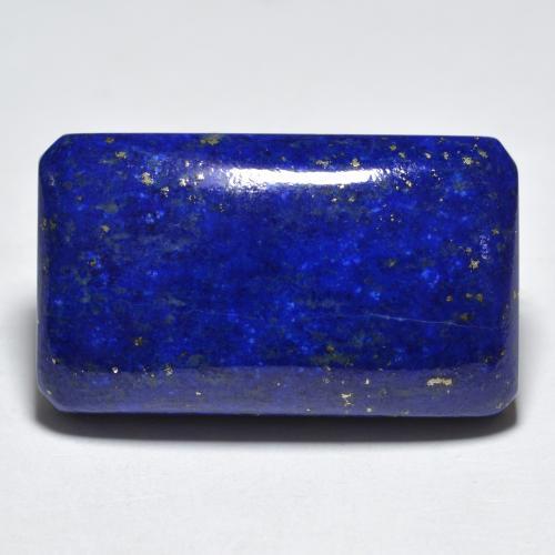 30,38 ctw natürlicher blauer Lapislazuli, Smaragdschliff, Lichtundurchlässig