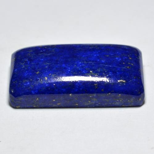 30,38 ctw natürlicher blauer Lapislazuli, Smaragdschliff, Lichtundurchlässig