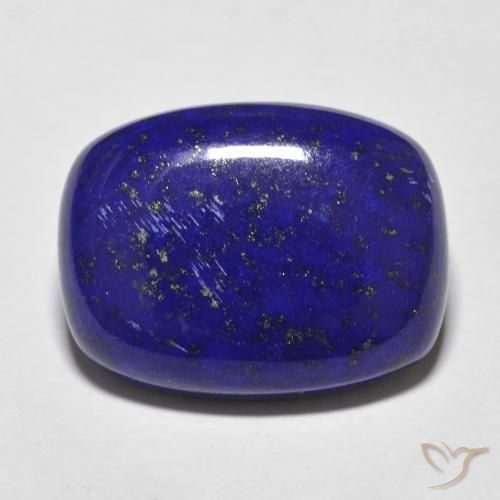 16.22ct Natürlicher dunkelblau Lapislazuli, Kissen, Lichtundurchlässig