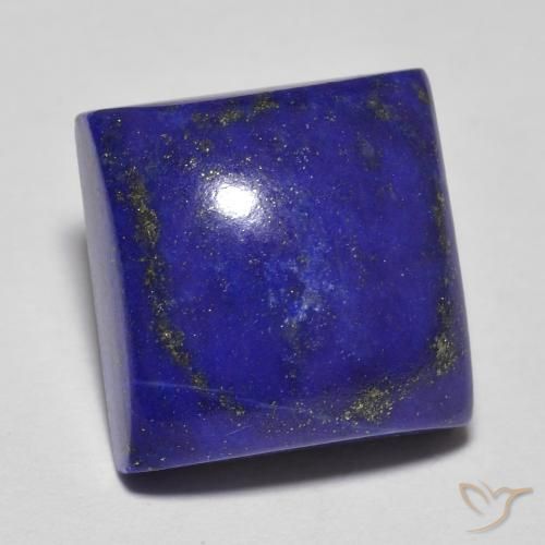 9,17 ctw natürlicher Intensives Marineblau Lapislazuli, Quadrat, Lichtundurchlässig