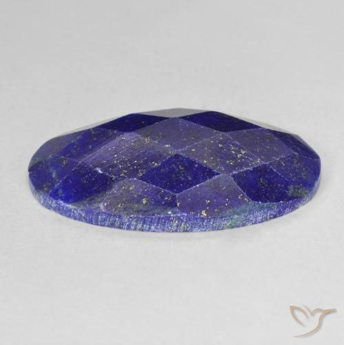 9,17 ctw natürlicher Tiefes ägyptisches Blau Lapislazuli, Oval, Lichtundurchlässig