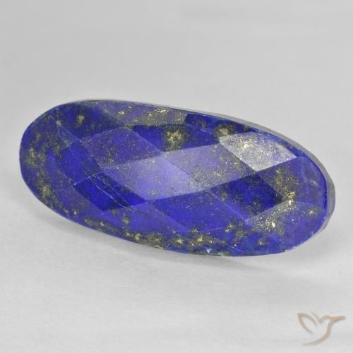 9,17 ctw natürlicher tiefblau Lapislazuli, Oval, Lichtundurchlässig