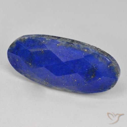 9,17 ctw natürlicher Navy blau Lapislazuli, Oval, Lichtundurchlässig