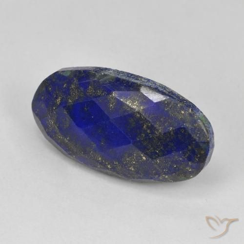 9,17 ctw natürlicher Sehr tiefes Blau Lapislazuli, Oval, Lichtundurchlässig