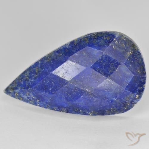 9,17 ctw natürlicher Hellblau Lapislazuli, Birnenform, Lichtundurchlässig