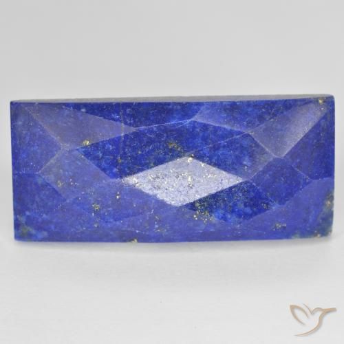 9,17 ctw natürlicher Mittelblau Lapislazuli, Baguette, Lichtundurchlässig