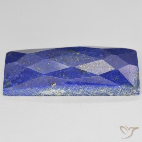 9,17 ctw natürlicher Mittelblau Lapislazuli, Baguette, Lichtundurchlässig