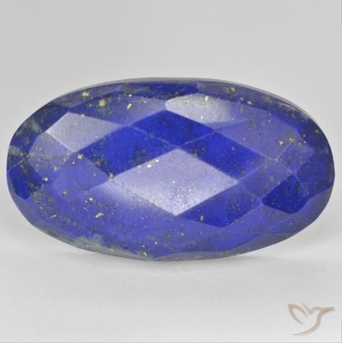 28.77ct Natürlicher Hellblau Lapislazuli, Oval, Lichtundurchlässig