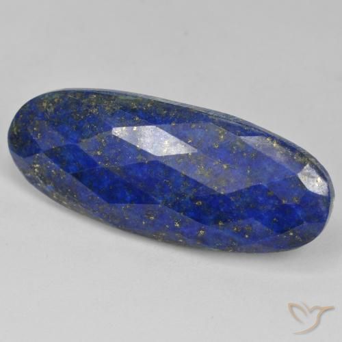 9,17 ctw natürlicher dunkelblau Lapislazuli, Oval, Lichtundurchlässig